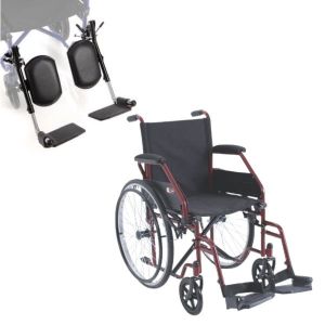 carrozzina per disabili + pedane elevabili verniciate